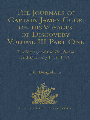 cover image of The Journals of Captain James Cook on his Voyages of Discovery